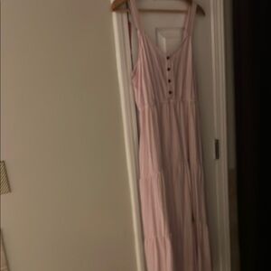 Sonoma Light Pink Maxi Dress NWOT w/ pockets